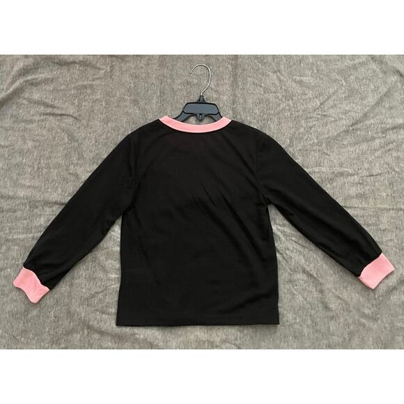 Newt Messi Collection Kids Girls Size XS 4-5 Yrs Black Pink Pajama Set - Picture 4 of 11